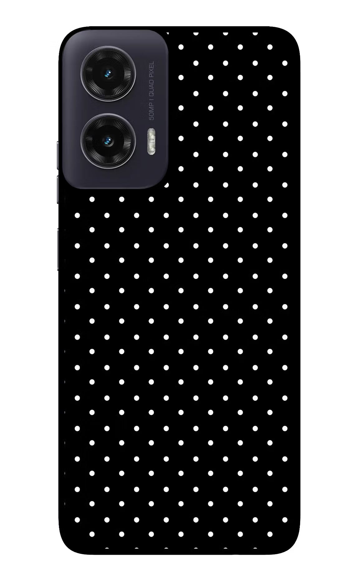 White Dots Moto G35 5G Glass Case