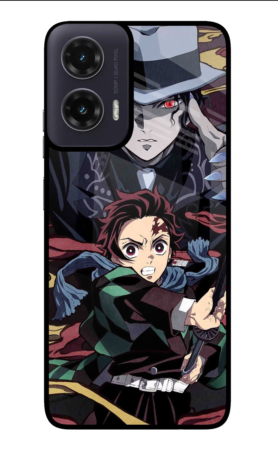 Demon Slayer Moto G35 5G Glass Case Back Cover by Casekaro