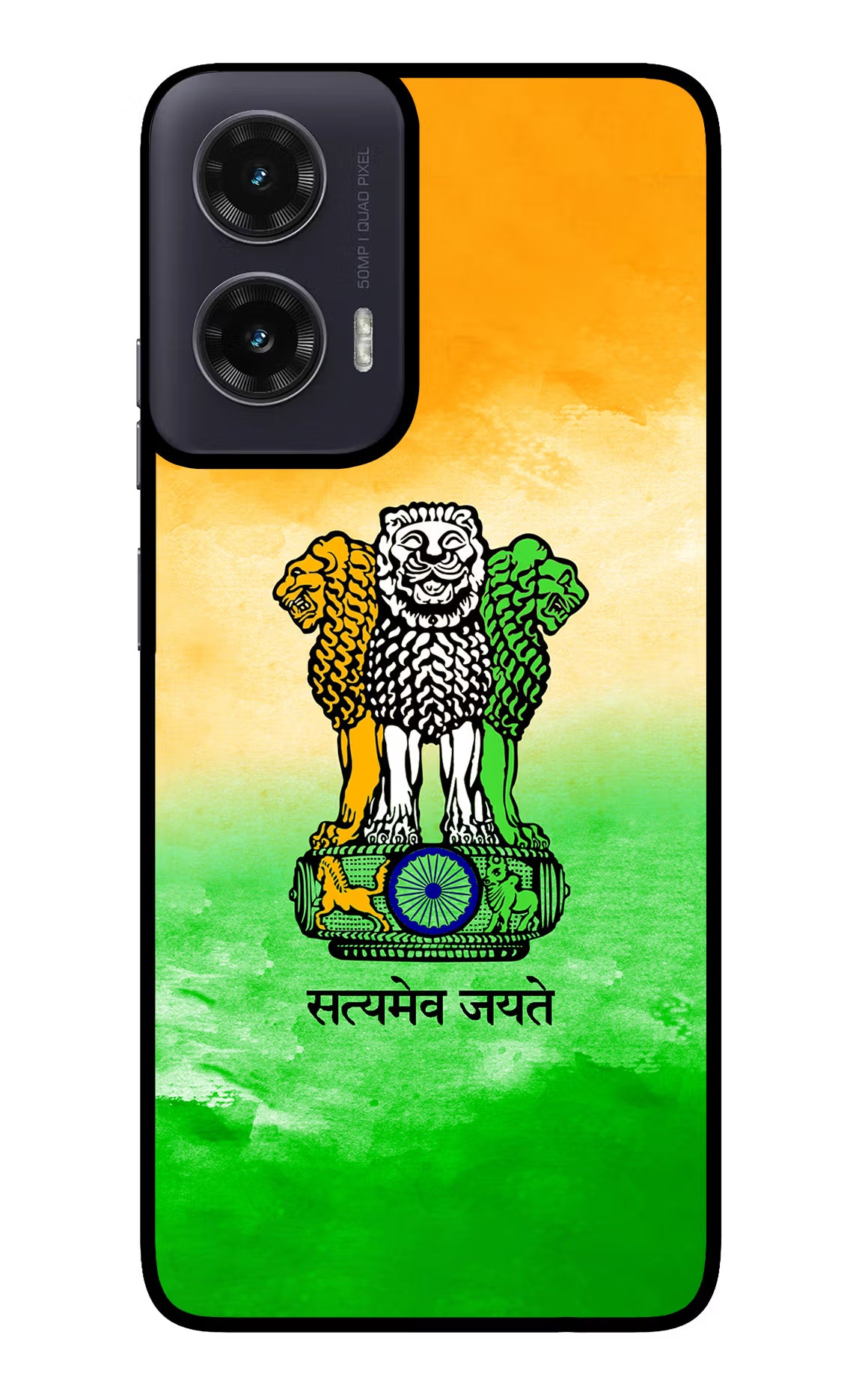 Satyamev Jayate Flag Moto G35 5G Glass Case