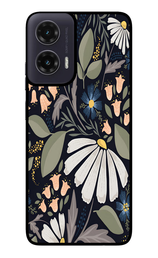 Flowers Art Moto G35 5G Glass Case