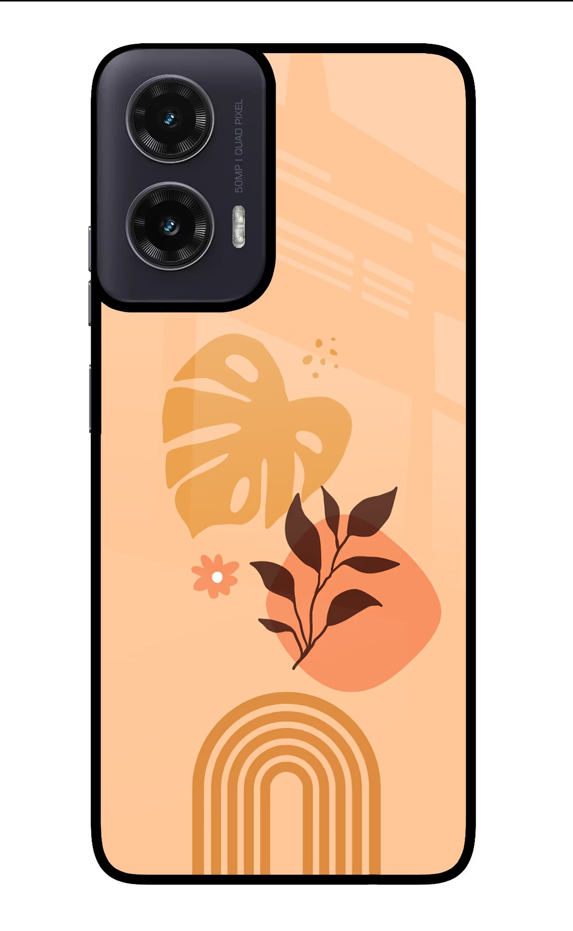 Bohemian Art Moto G35 5G Glass Case Back Cover by Casekaro