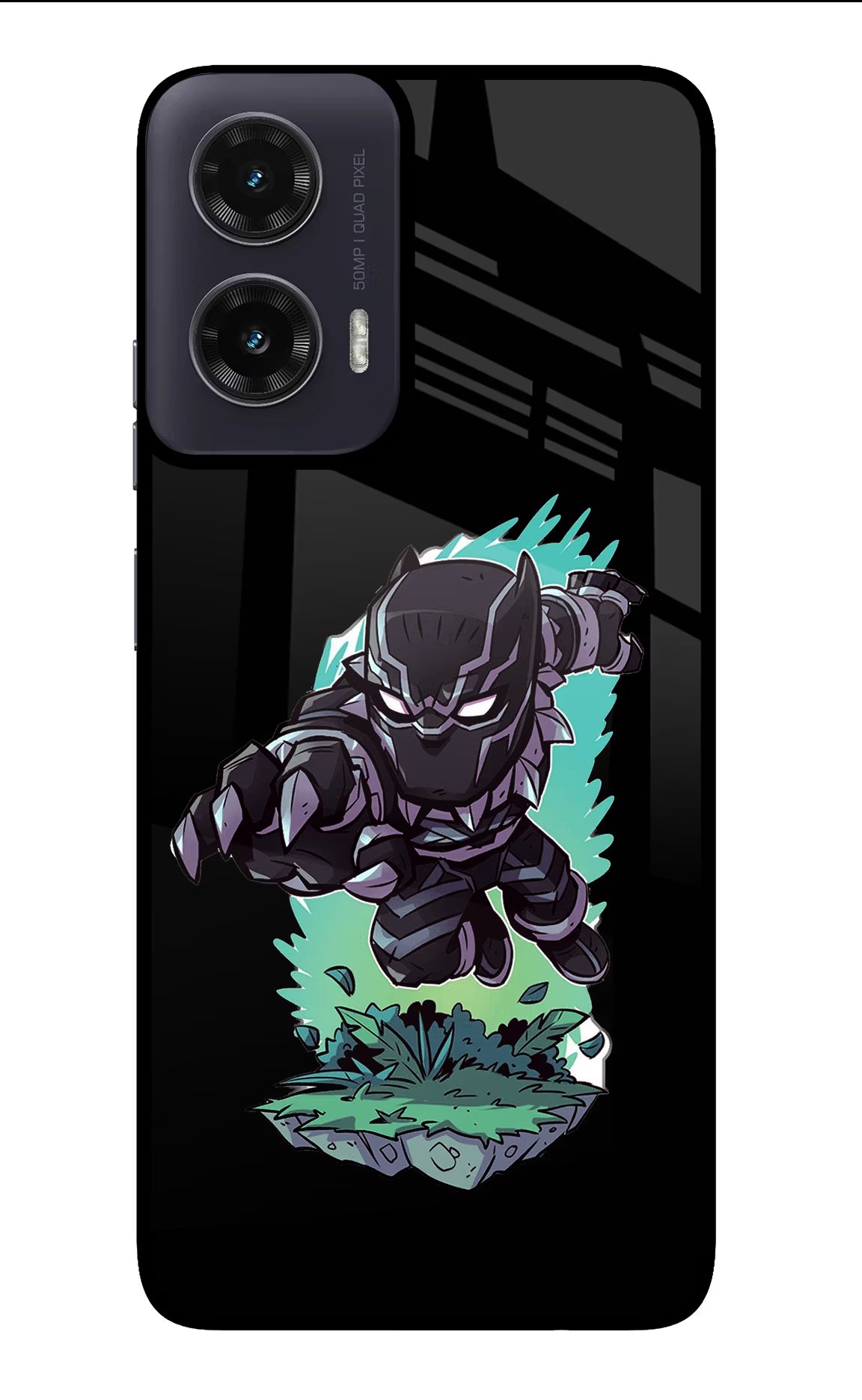Black Panther Moto G35 5G Glass Case Back Cover by Casekaro
