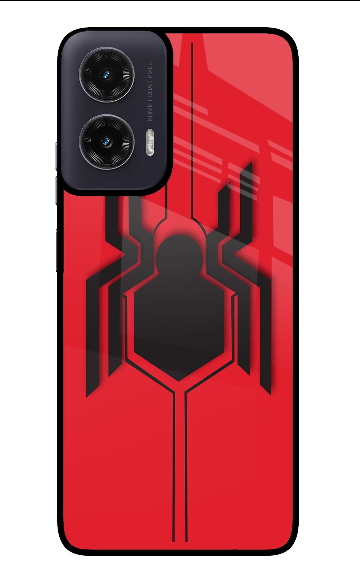 Spider Moto G35 5G Glass Case Back Cover by Casekaro