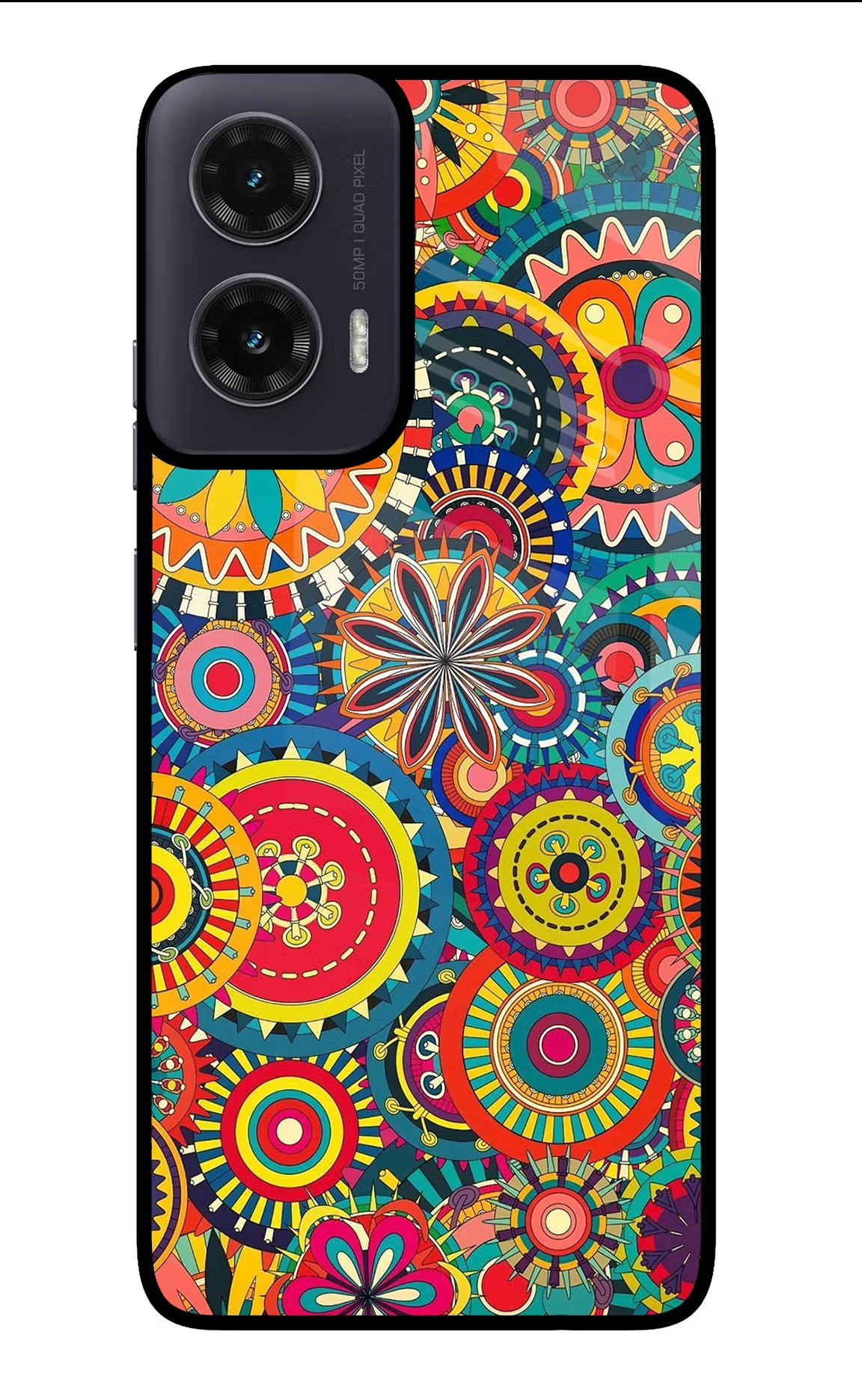 Gol Gol Art Moto G35 5G Glass Case Back Cover by Casekaro