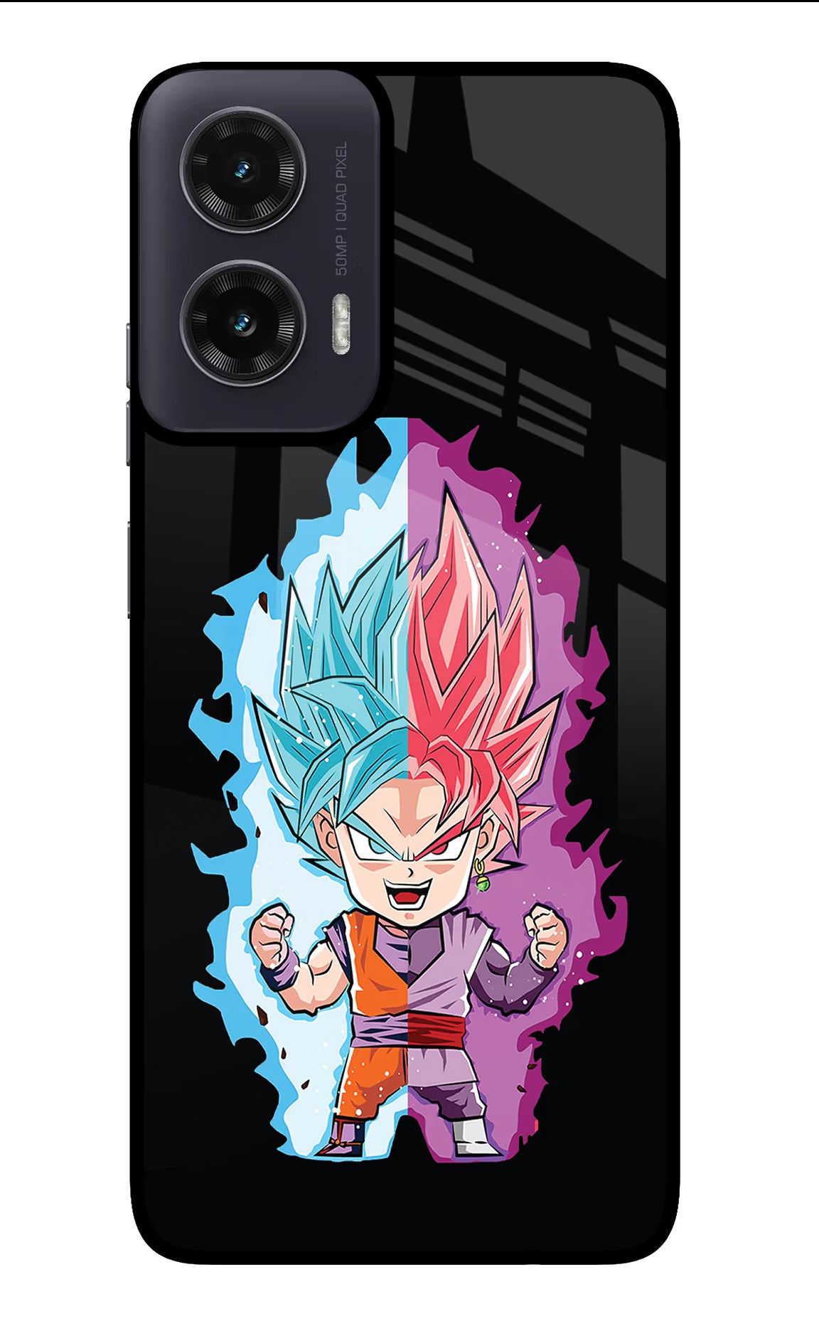 Chota Goku Moto G35 5G Glass Case Back Cover by Casekaro