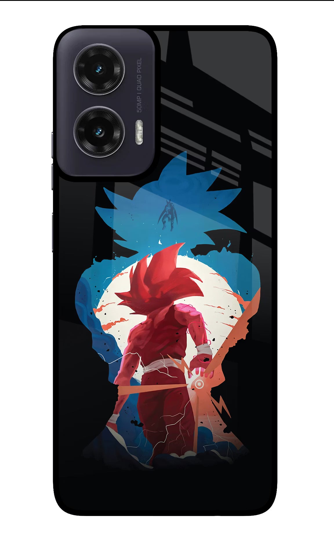 Goku Moto G35 5G Glass Case Back Cover by Casekaro