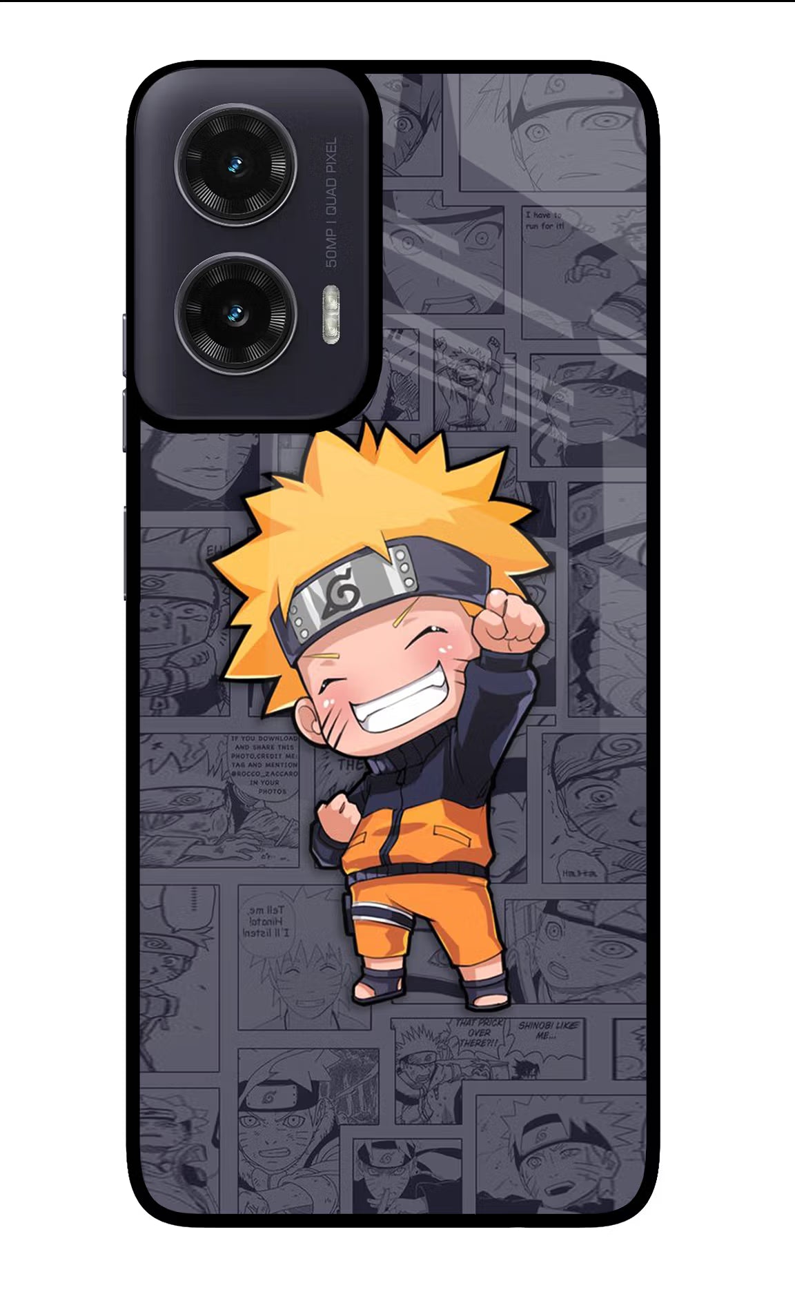 Chota Naruto Moto G35 5G Glass Case Back Cover by Casekaro
