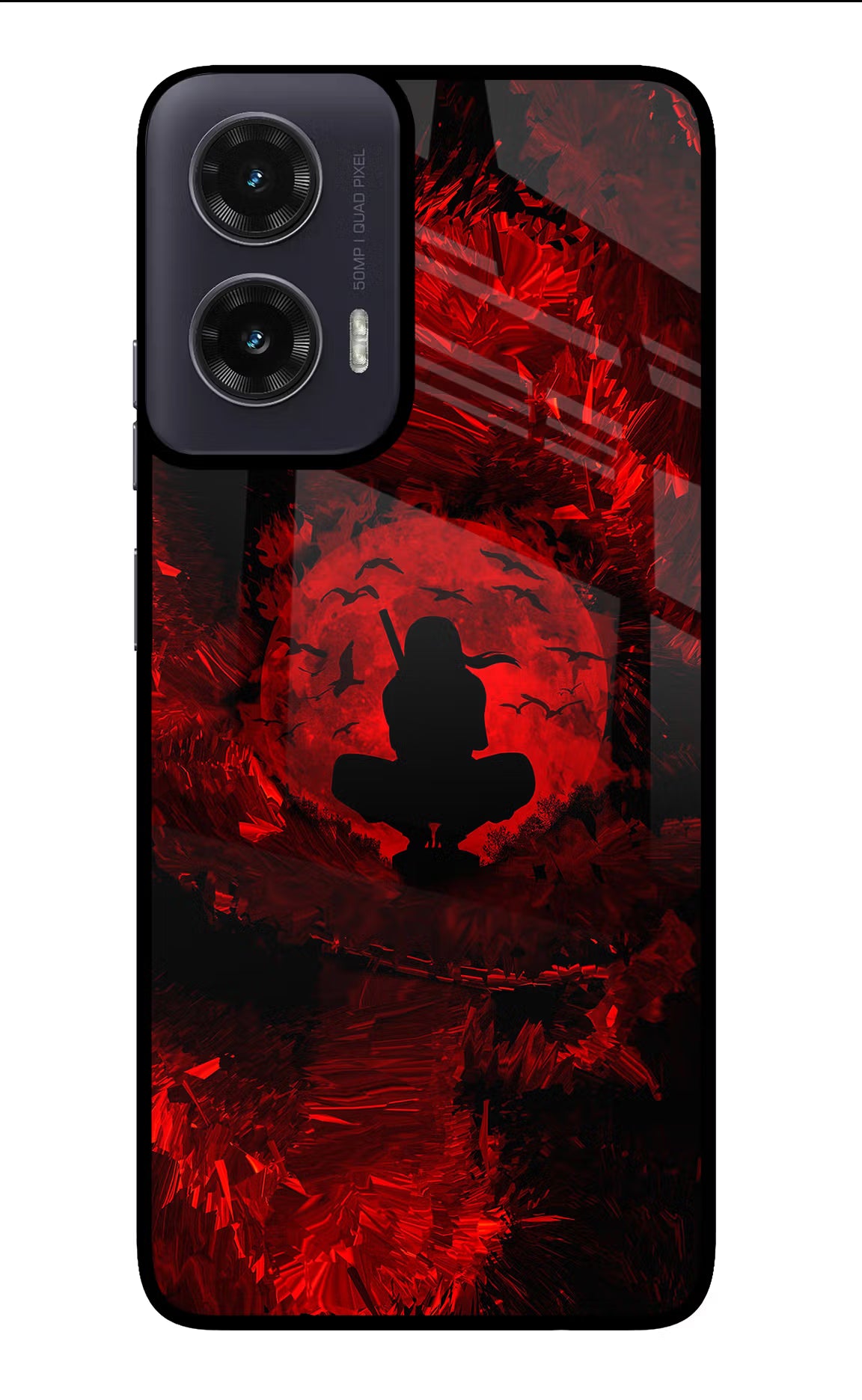 Itachi Uchiha Moto G35 5G Glass Case Back Cover by Casekaro