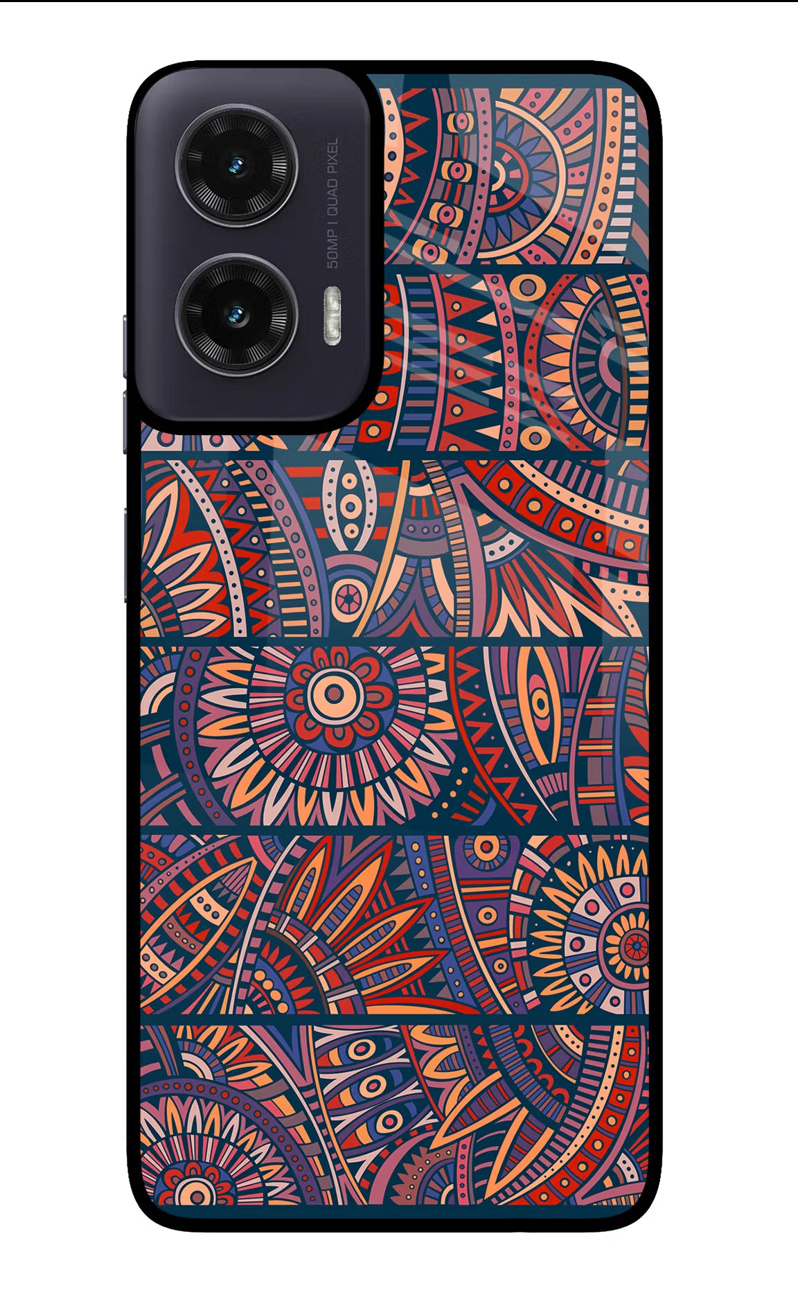 African Culture Design Moto G35 5G Glass Case Back Cover by Casekaro