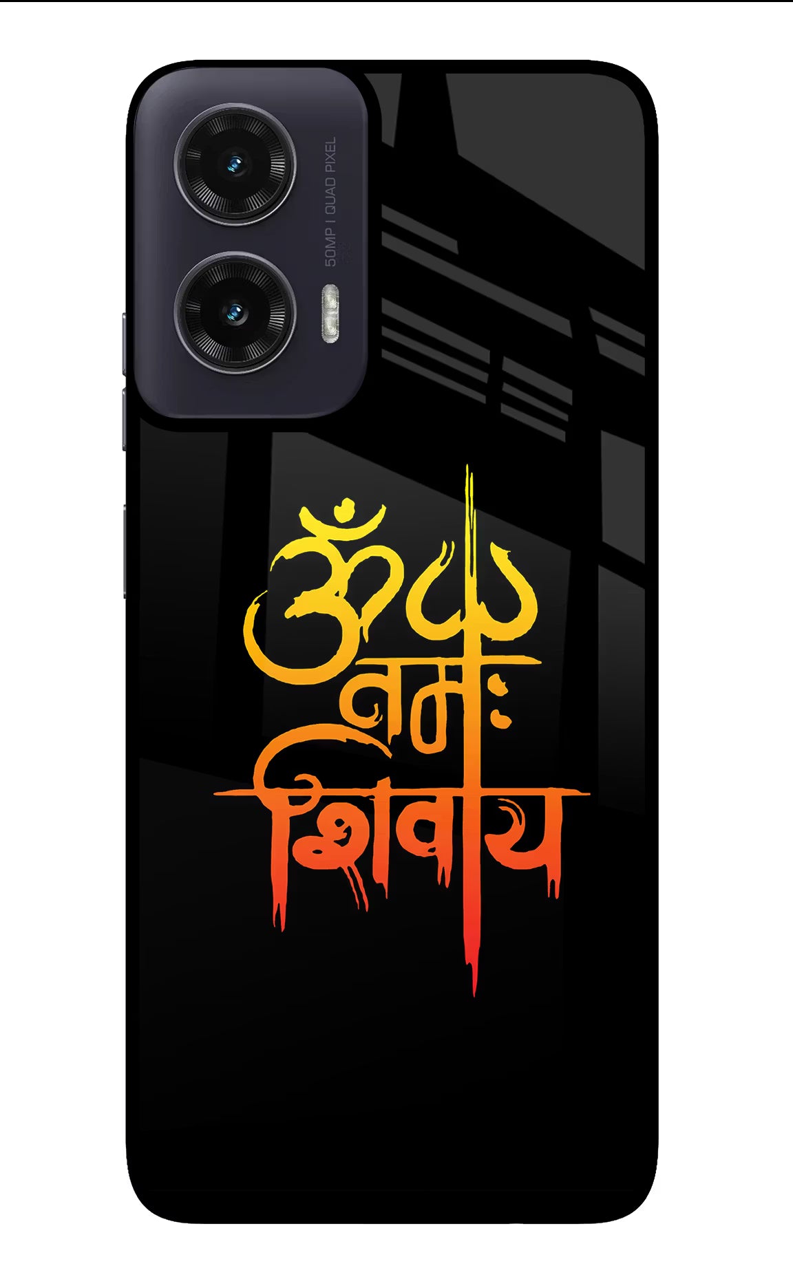 Om Namah Shivay Moto G35 5G Glass Case Back Cover by Casekaro