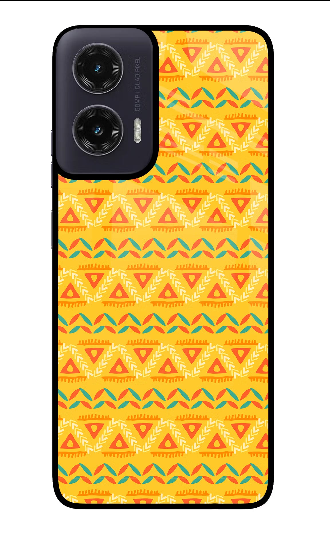 Tribal Pattern Moto G35 5G Glass Case Back Cover by Casekaro