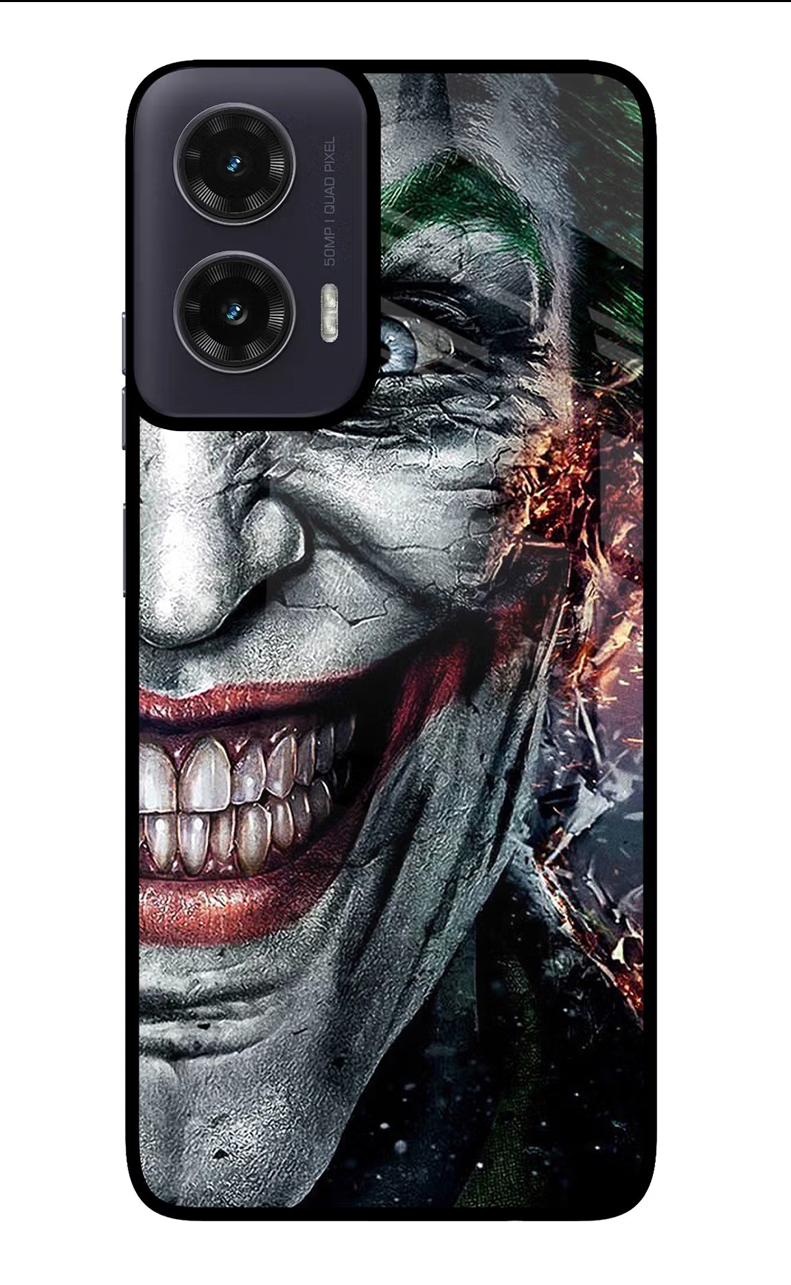 Joker Cam Moto G35 5G Glass Case Back Cover by Casekaro
