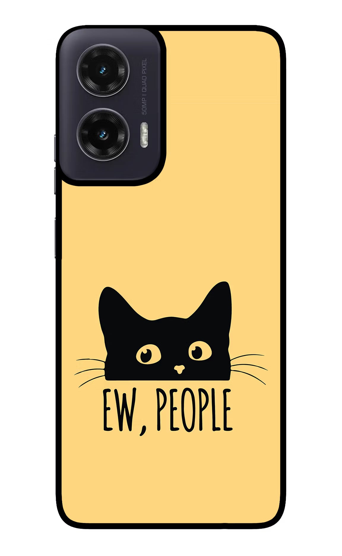 Ew People Catitude Moto G35 5G Glass Case Back Cover by Casekaro