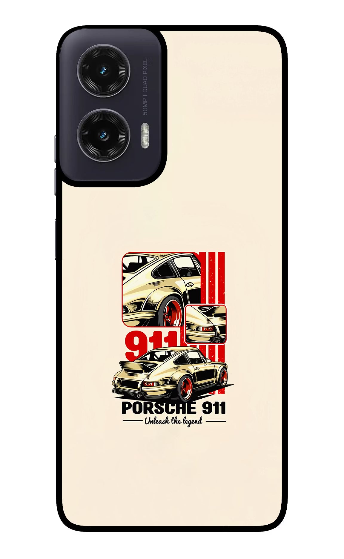 Classic Porsche 911 Moto G35 5G Glass Case Back Cover by Casekaro