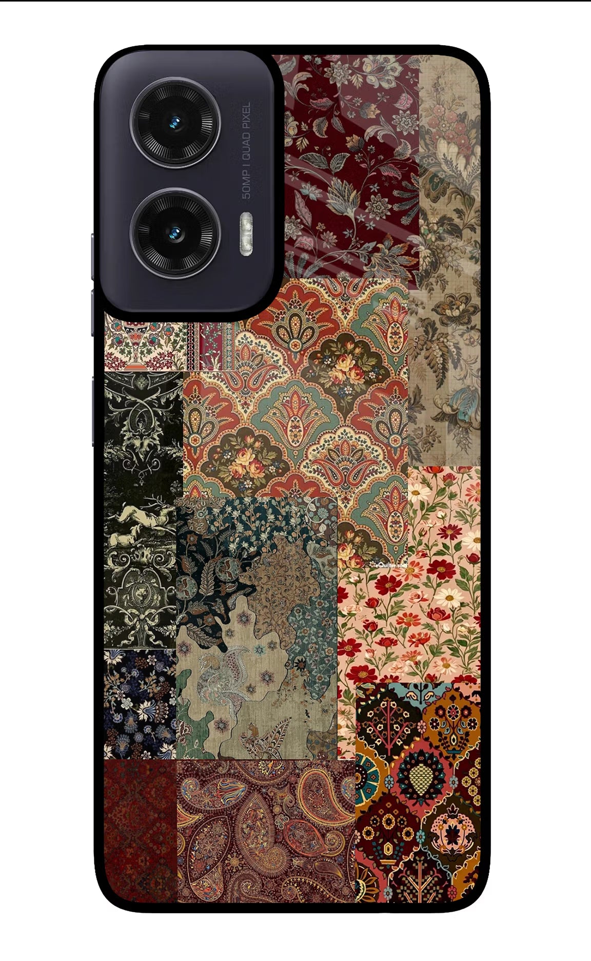 Desi Print Moto G35 5G Glass Case Back Cover by Casekaro