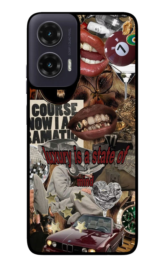 Luxury Moto G35 5G Glass Case