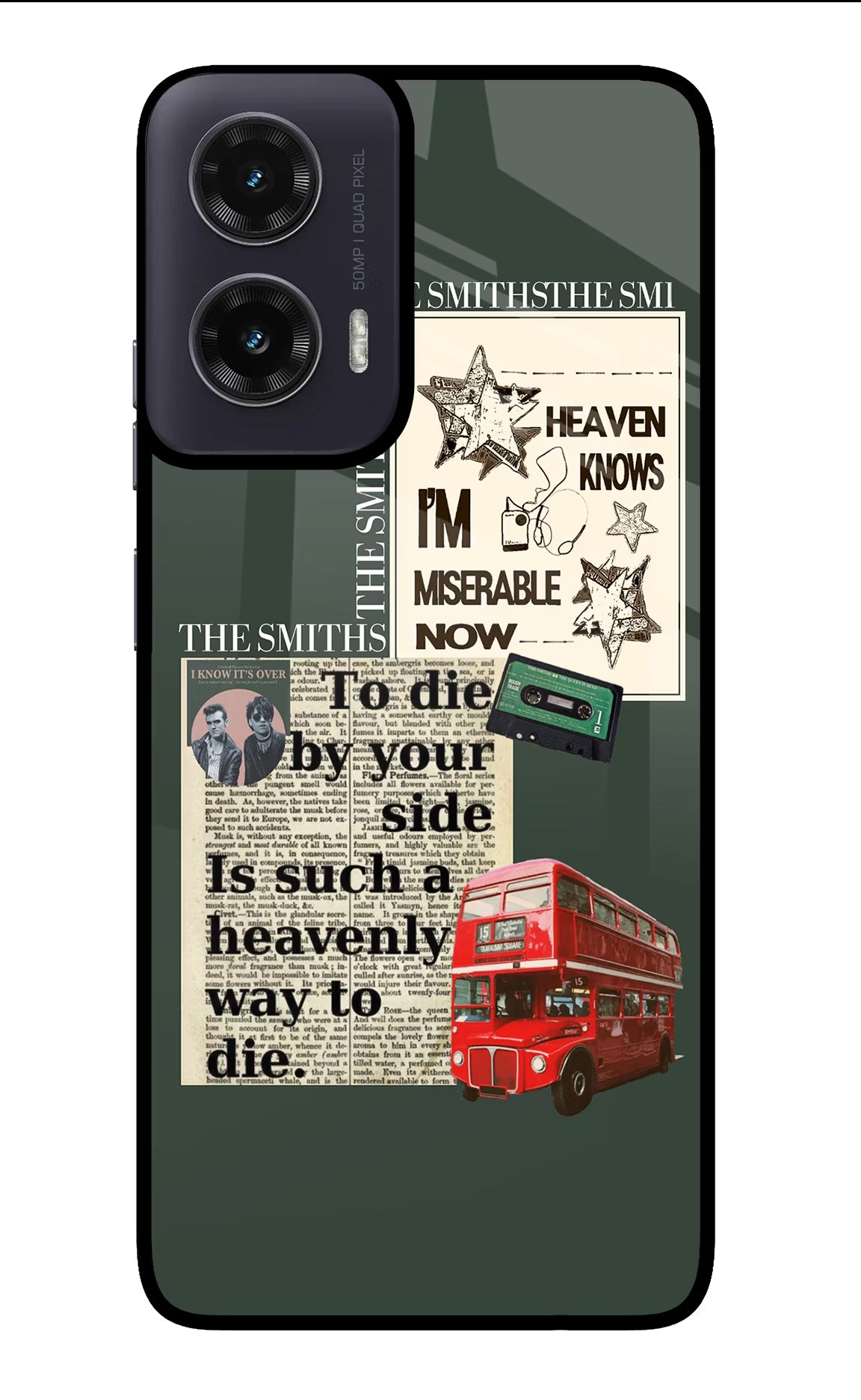 The Smiths Moto G35 5G Glass Case Back Cover by Casekaro