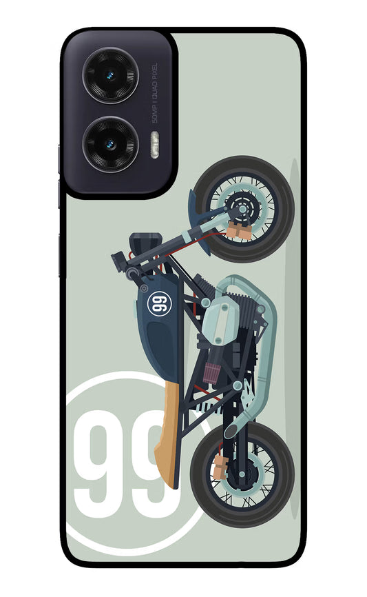 Classic Cafe Racer 99 Moto G35 5G Glass Case