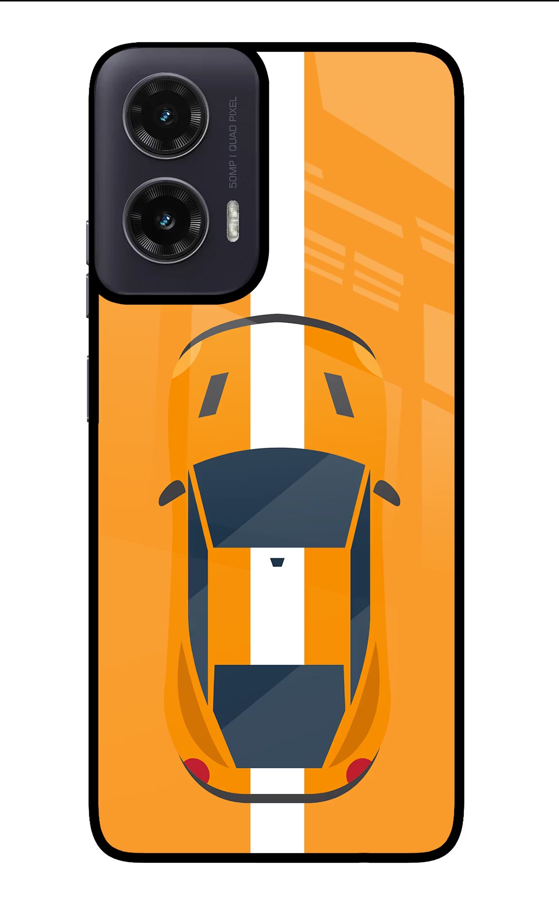 Highway Pursuit Moto G35 5G Glass Case Back Cover by Casekaro