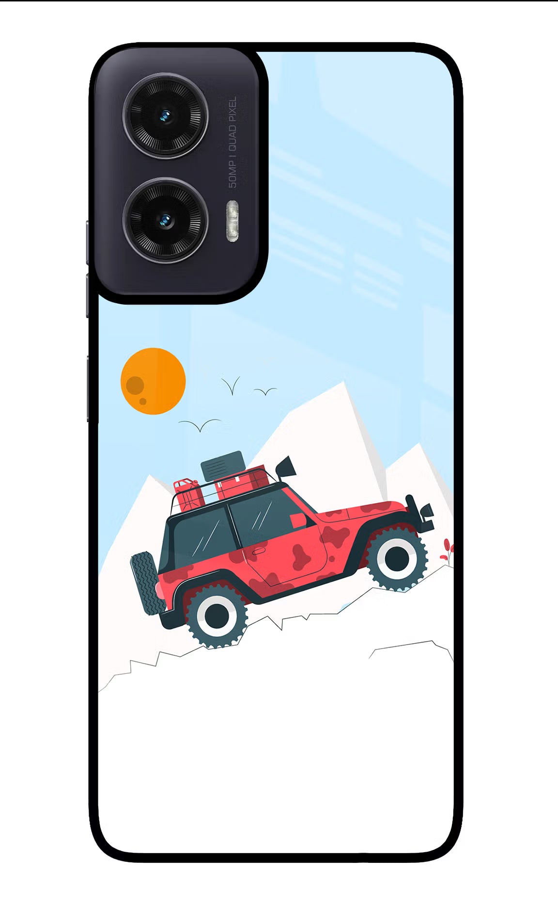Mountain Trail Beast Moto G35 5G Glass Case Back Cover by Casekaro