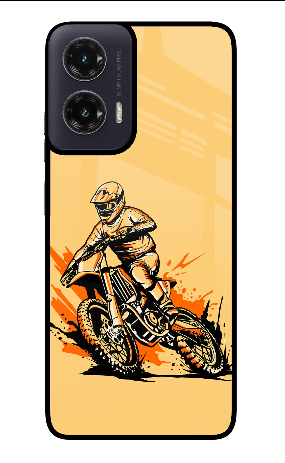 Off-Road Fury Moto G35 5G Glass Case Back Cover by Casekaro