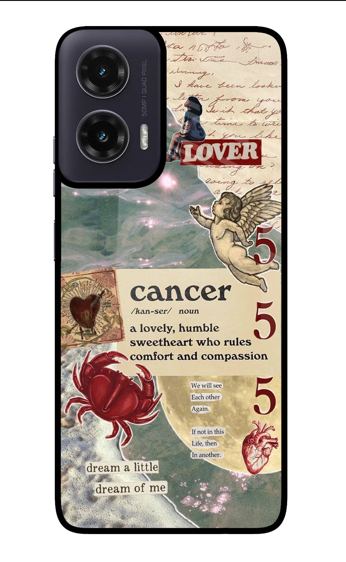 Cancer Zodiac Moto G35 5G Glass Case