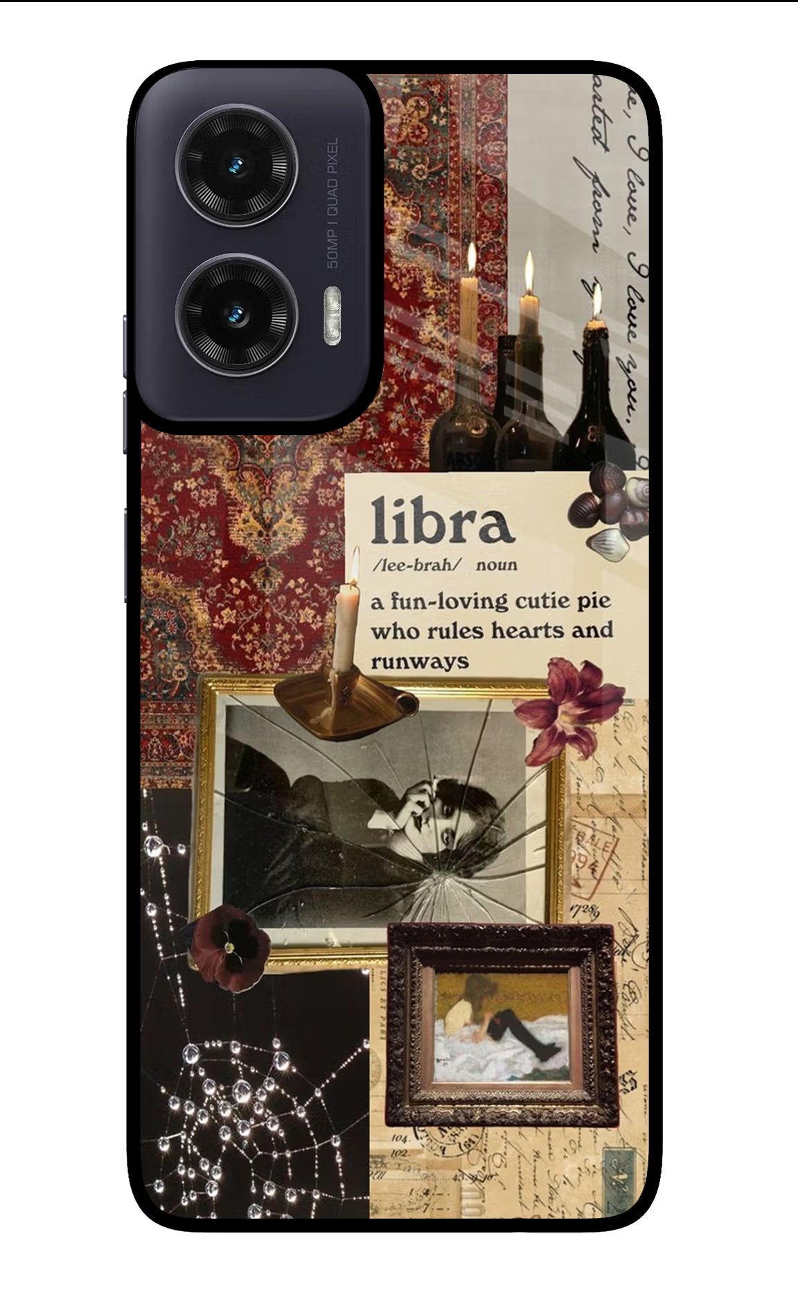 Libra Zodiac Moto G35 5G Glass Case