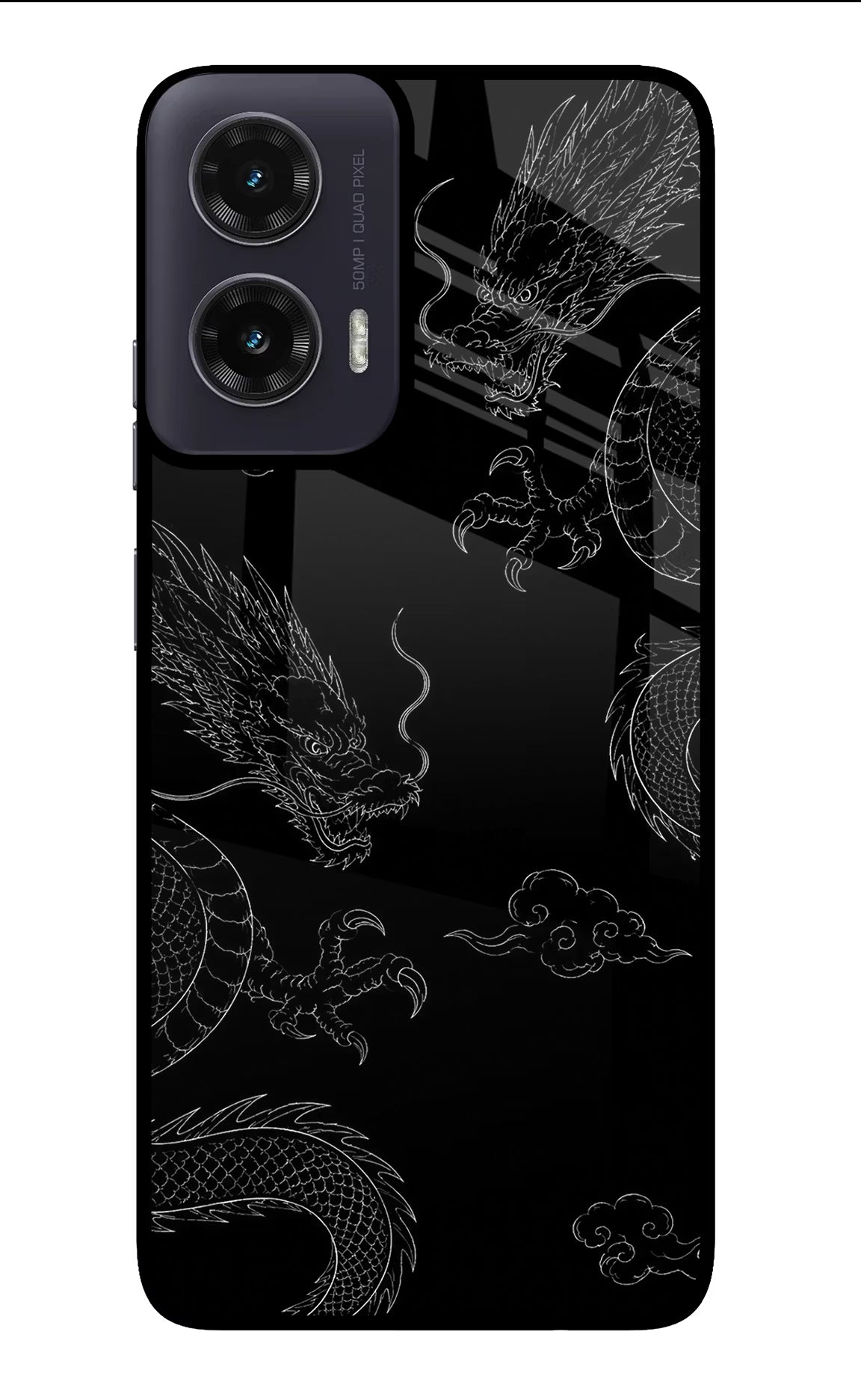 Twin Dragons Moto G35 5G Glass Case