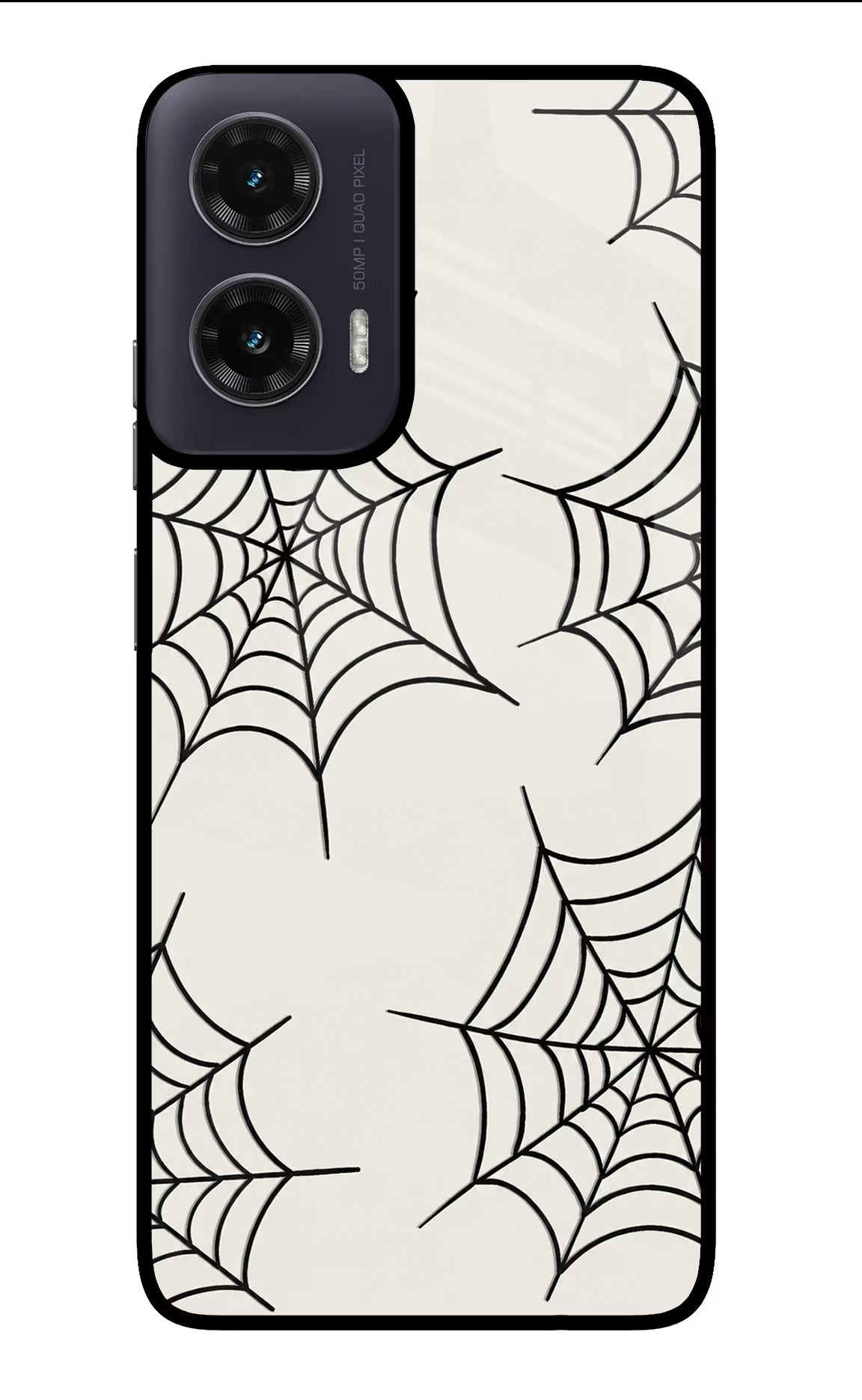 Spider Web Moto G35 5G Glass Case