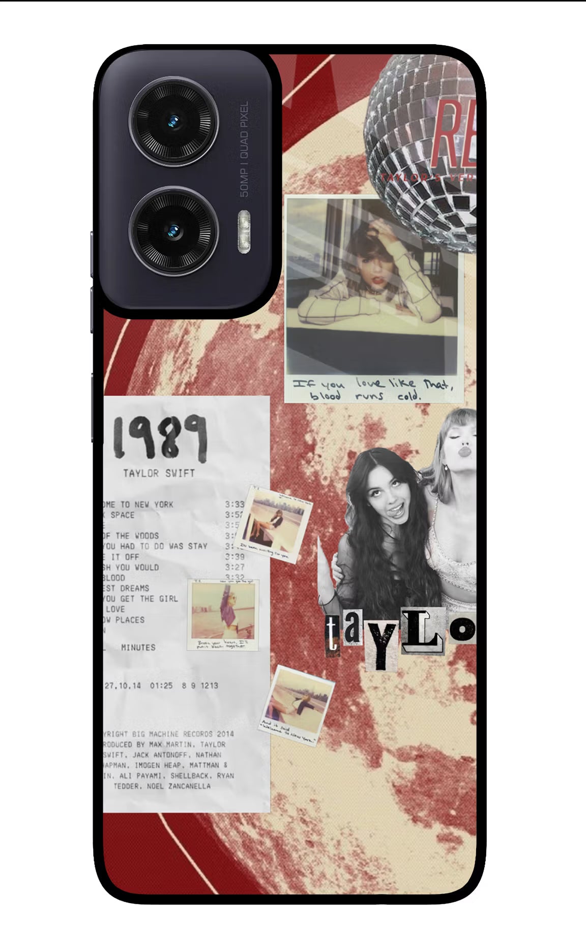 Taylor Swift Moto G35 5G Glass Case