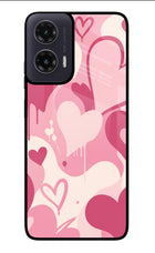 Hearty case Moto G35 5G Glass Case Back Cover by Casekaro