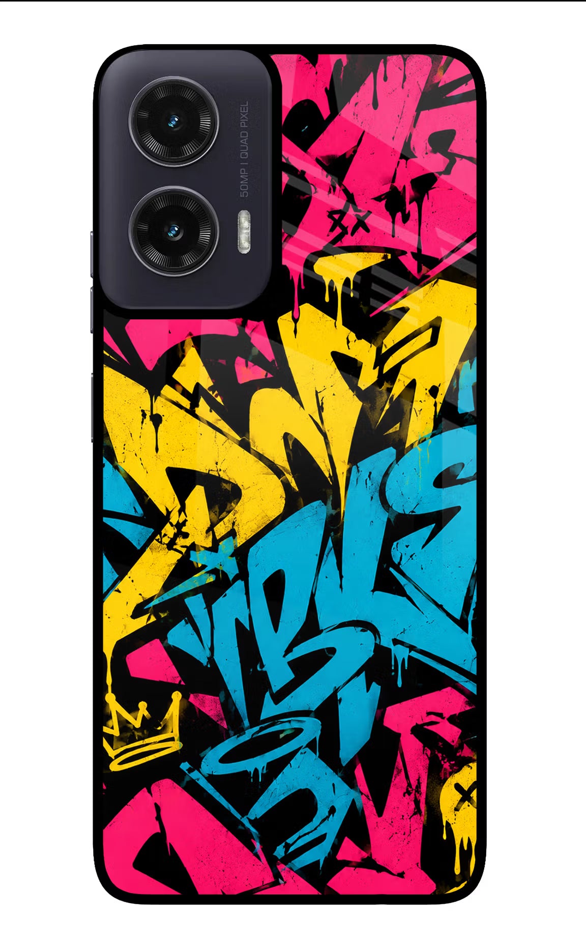 Graffiti Vibe Moto G35 5G Glass Case