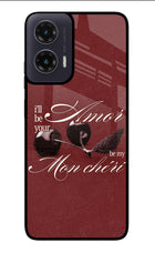 Velvet Cherry Moto G35 5G Glass Case Back Cover by Casekaro