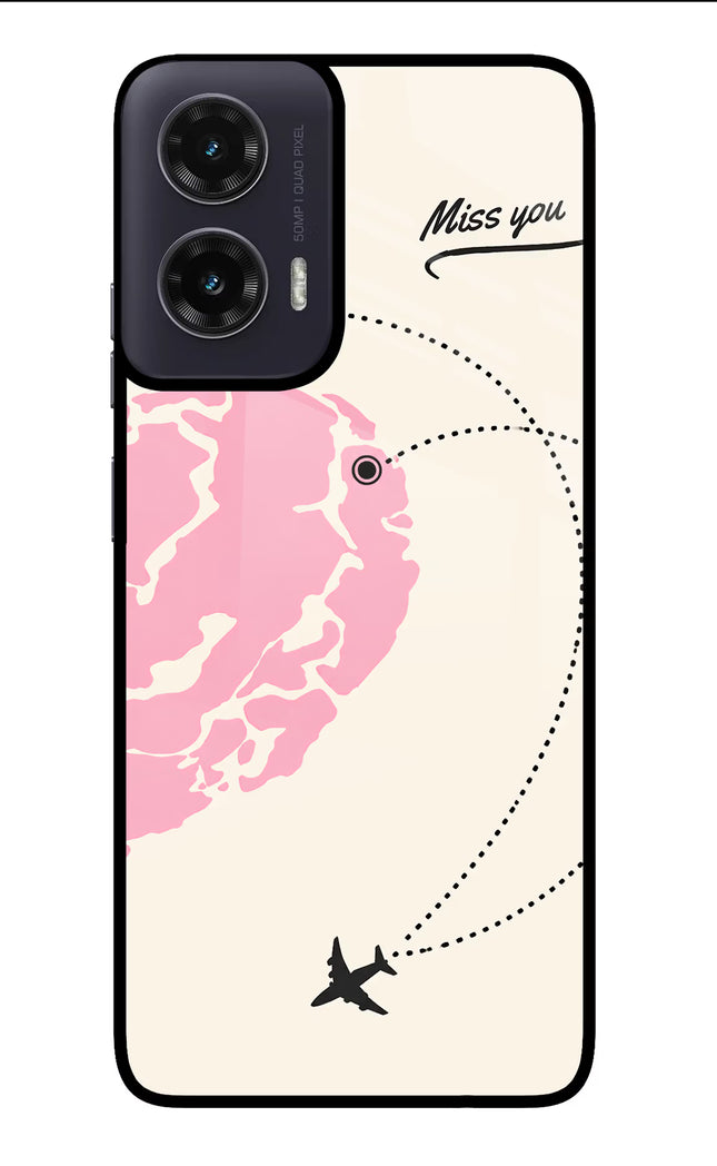 Miss Orbit Moto G35 5G Glass Case Back Cover by Casekaro