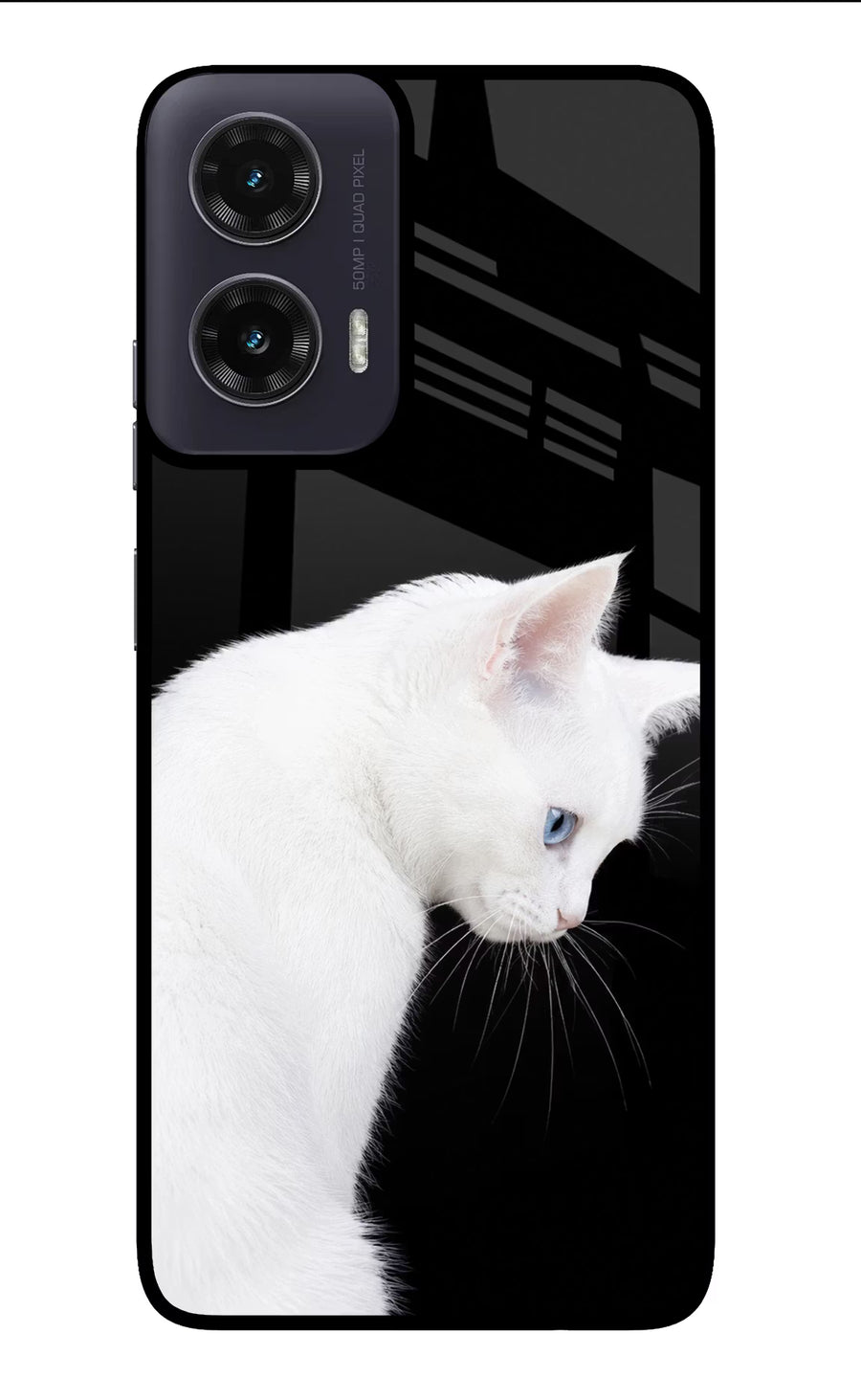 Snow Gaze Moto G35 5G Back Cover, Glass case