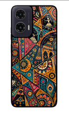 Folk Print Moto G35 5G Glass Case