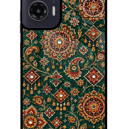 Green Pataka Moto G35 5G Glass Case