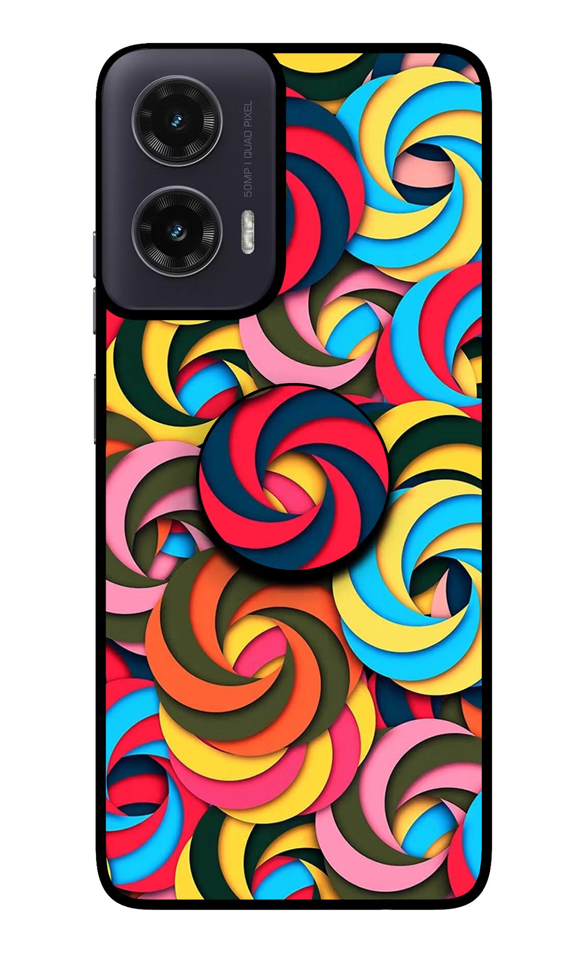 Spiral Pattern Moto G35 5G Pop Case by Casekaro