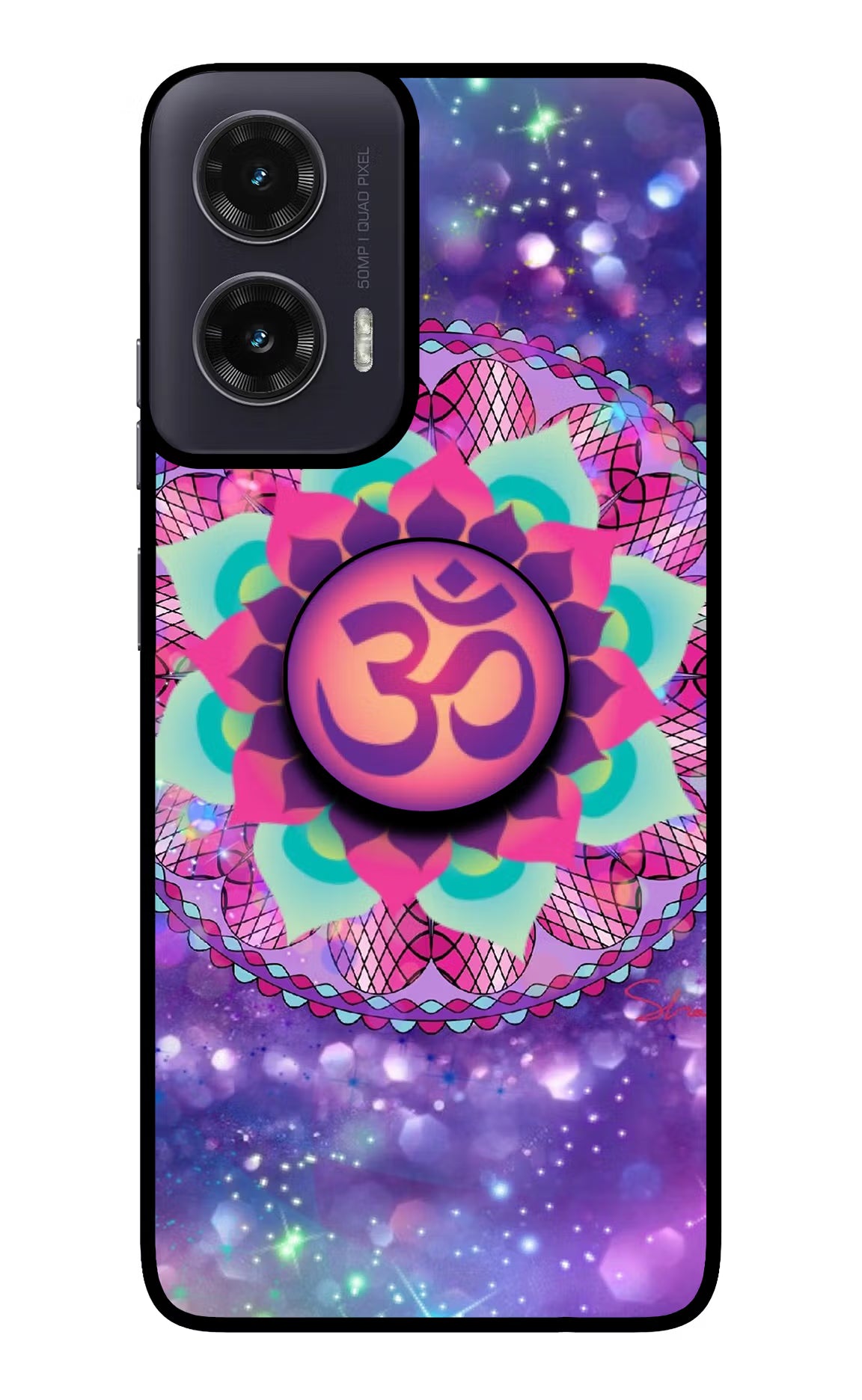 Om Purple Moto G35 5G Pop Case by Casekaro