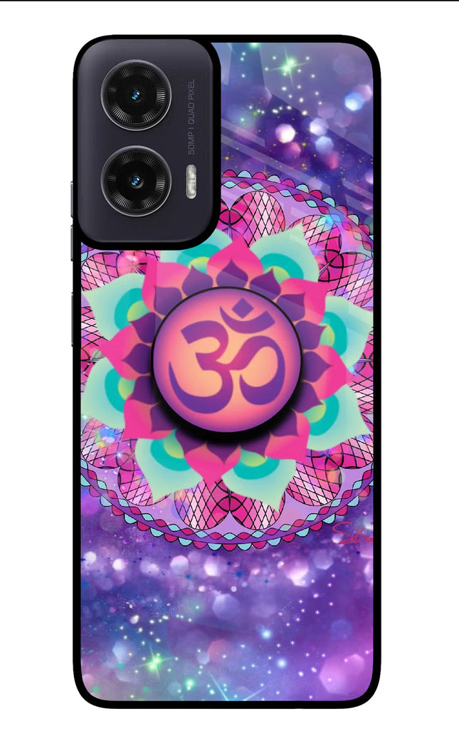 Om Purple Moto G35 5G Pop Case by Casekaro