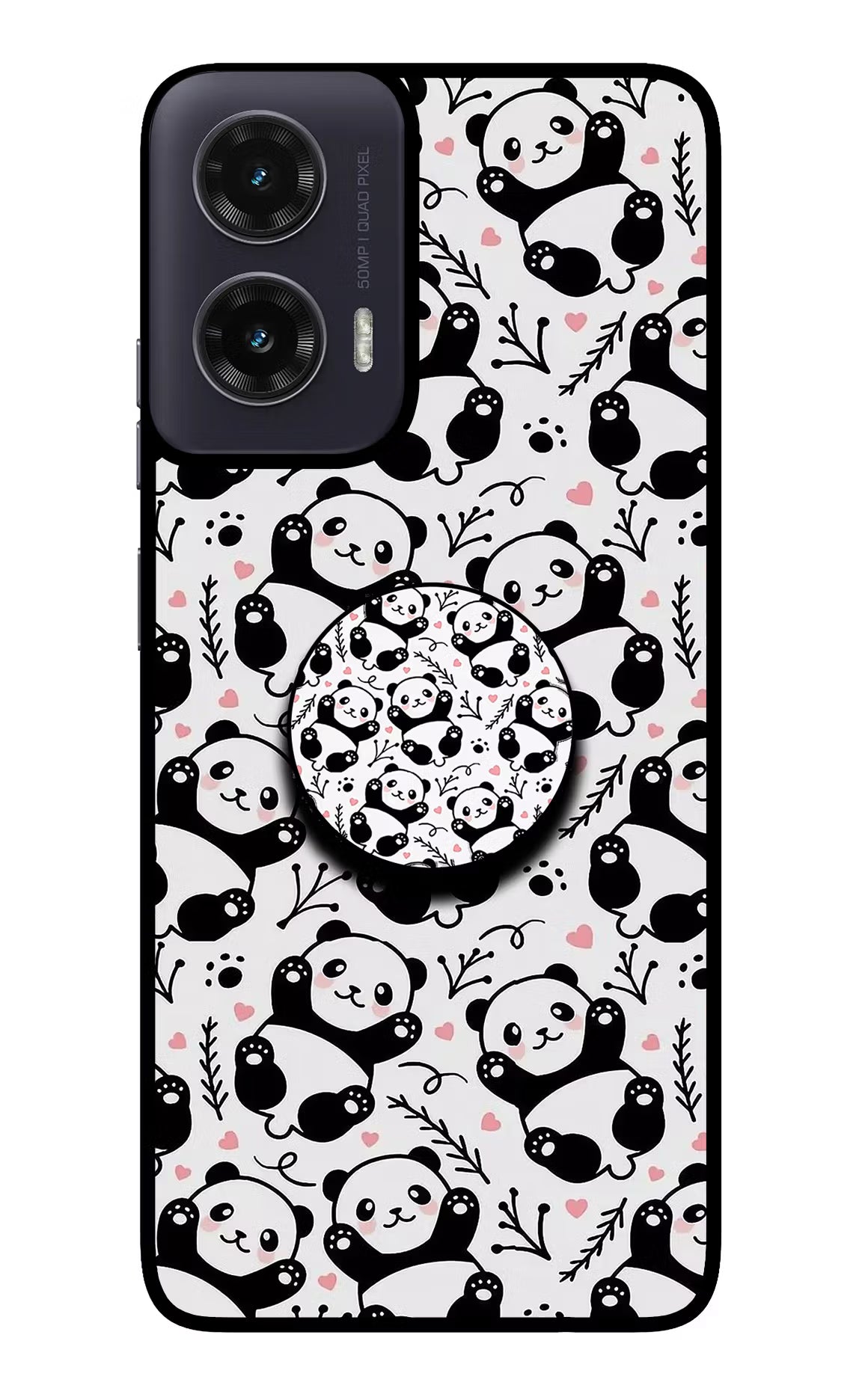 Cute Panda Moto G35 5G Pop Case by Casekaro