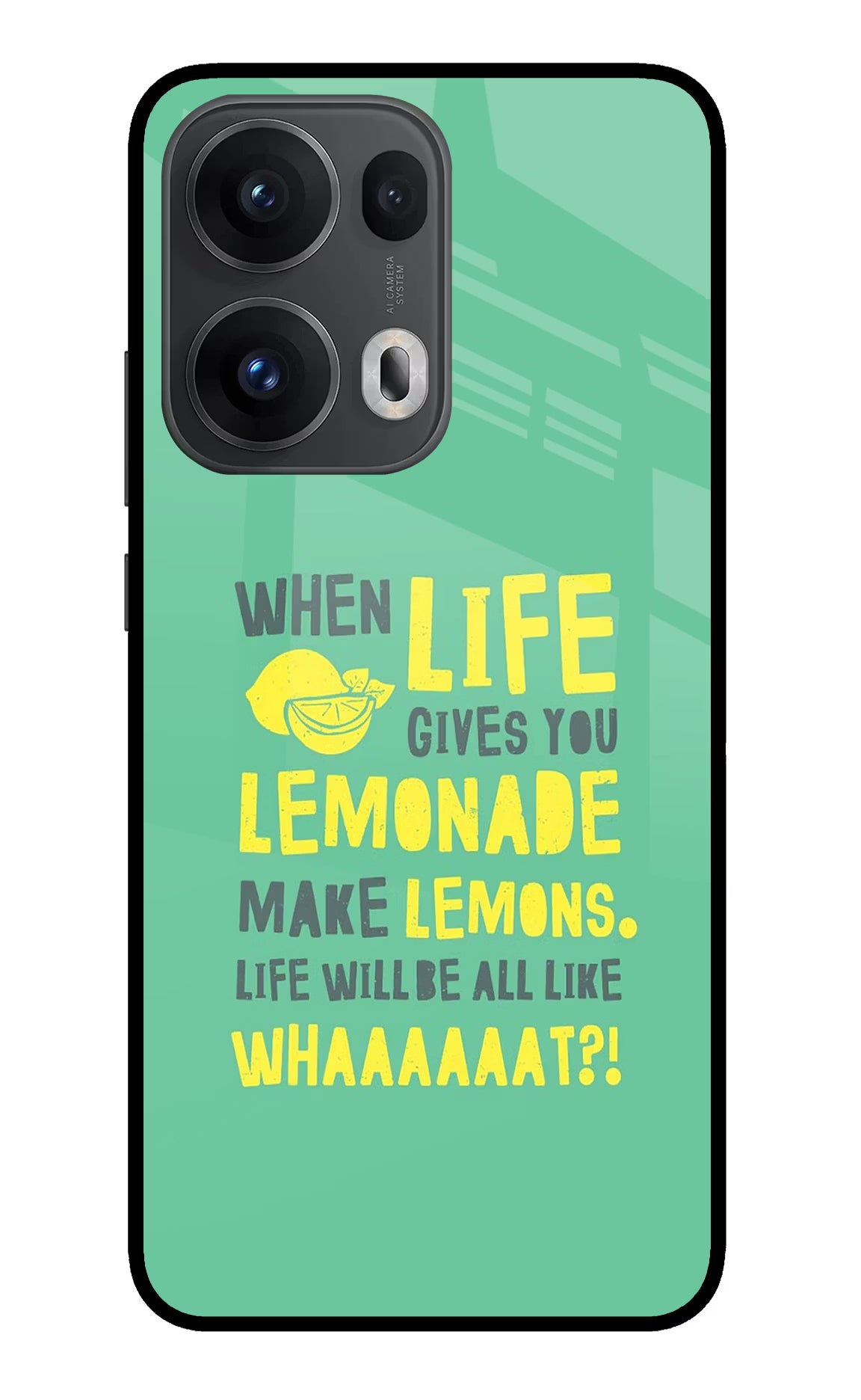 Quote Oppo Reno13 Pro 5G Glass Case Back Cover by Casekaro