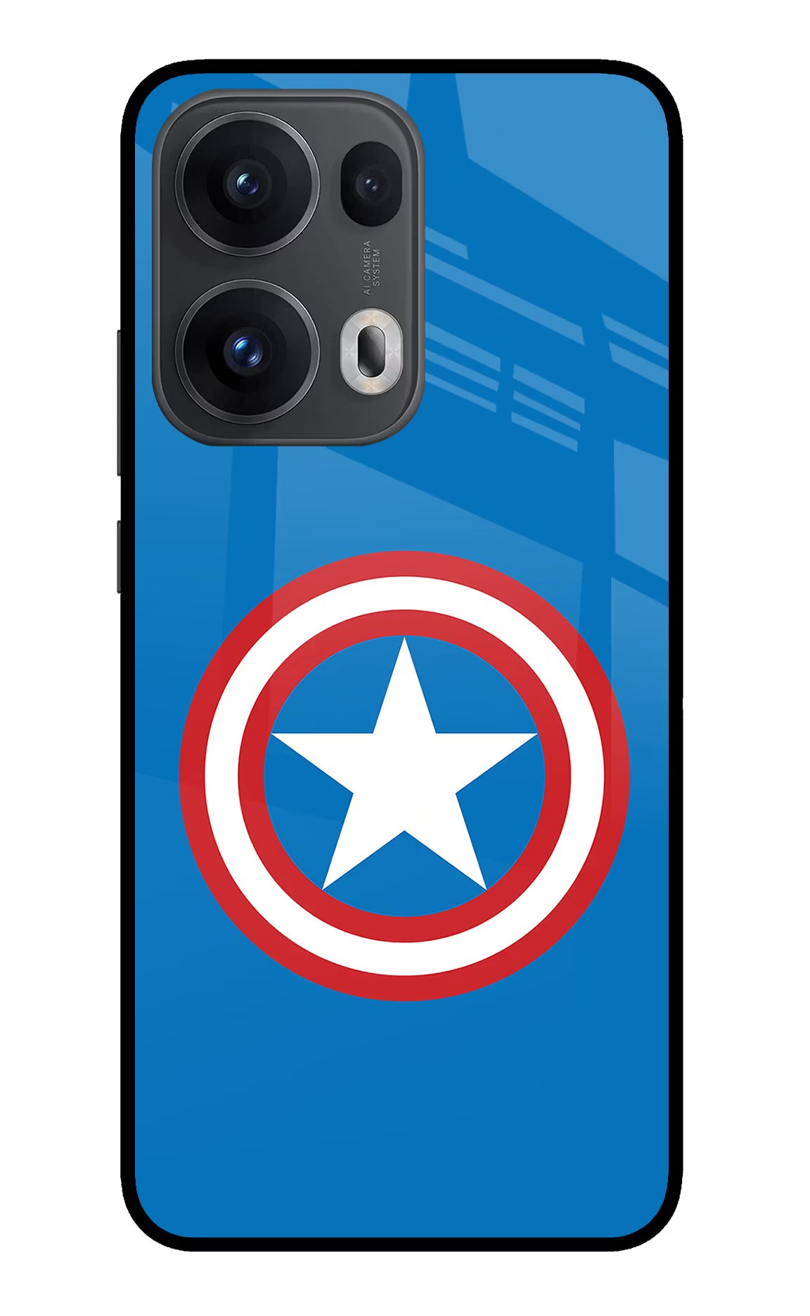 Captain America Logo Oppo Reno13 Pro 5G Glass Case