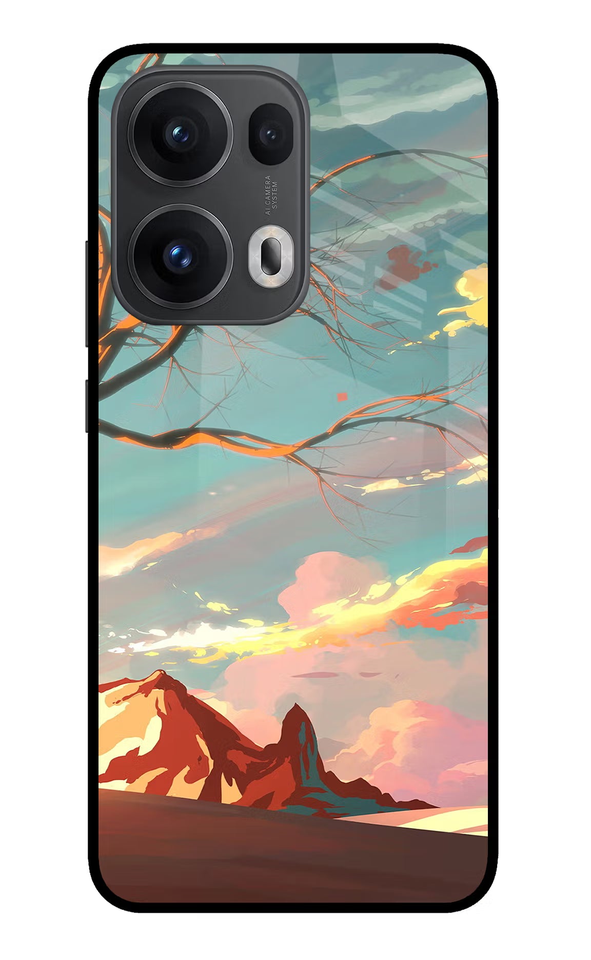 Scenery Oppo Reno13 Pro 5G Glass Case Back Cover by Casekaro