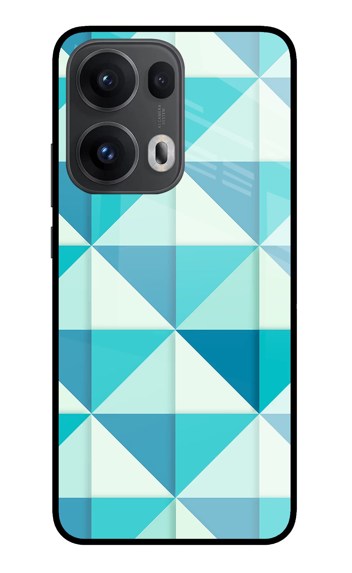 Abstract Oppo Reno13 Pro 5G Glass Case Back Cover by Casekaro