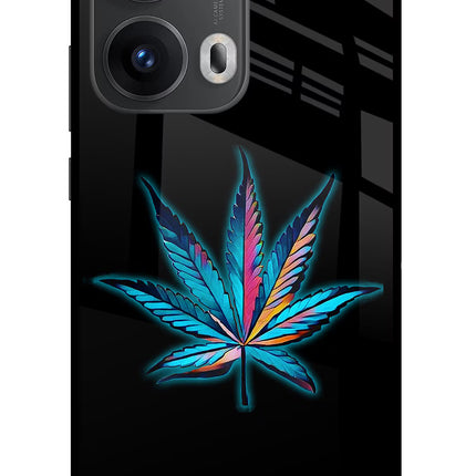 Weed Oppo Reno13 Pro 5G Glass Case Back Cover by Casekaro