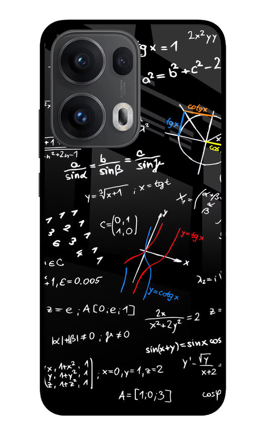 Mathematics Formula Oppo Reno13 Pro 5G Glass Case