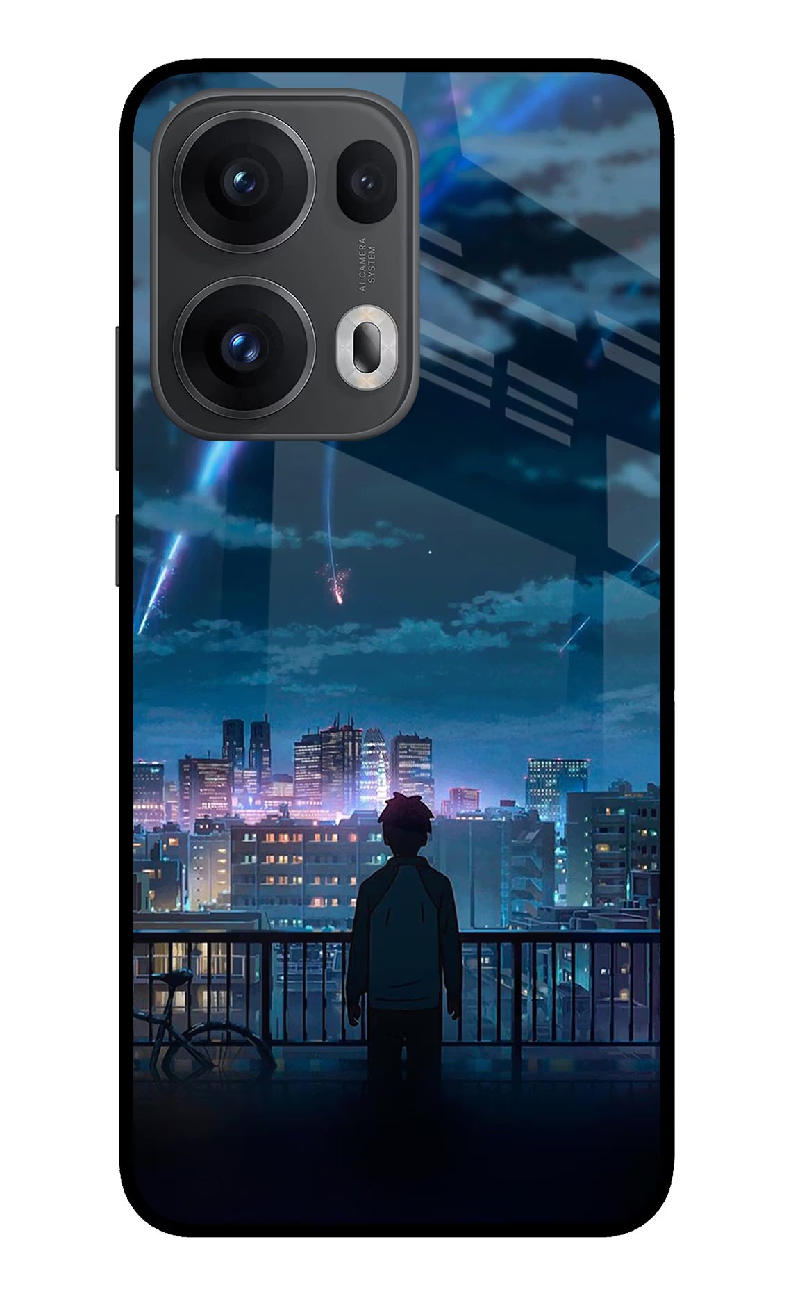 Anime Oppo Reno13 Pro 5G Glass Case Back Cover by Casekaro