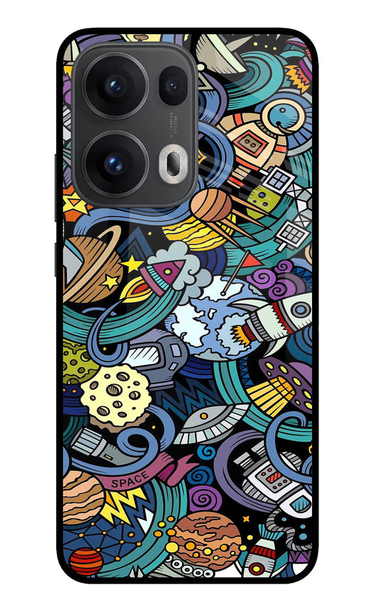 Space Abstract Oppo Reno13 Pro 5G Glass Case