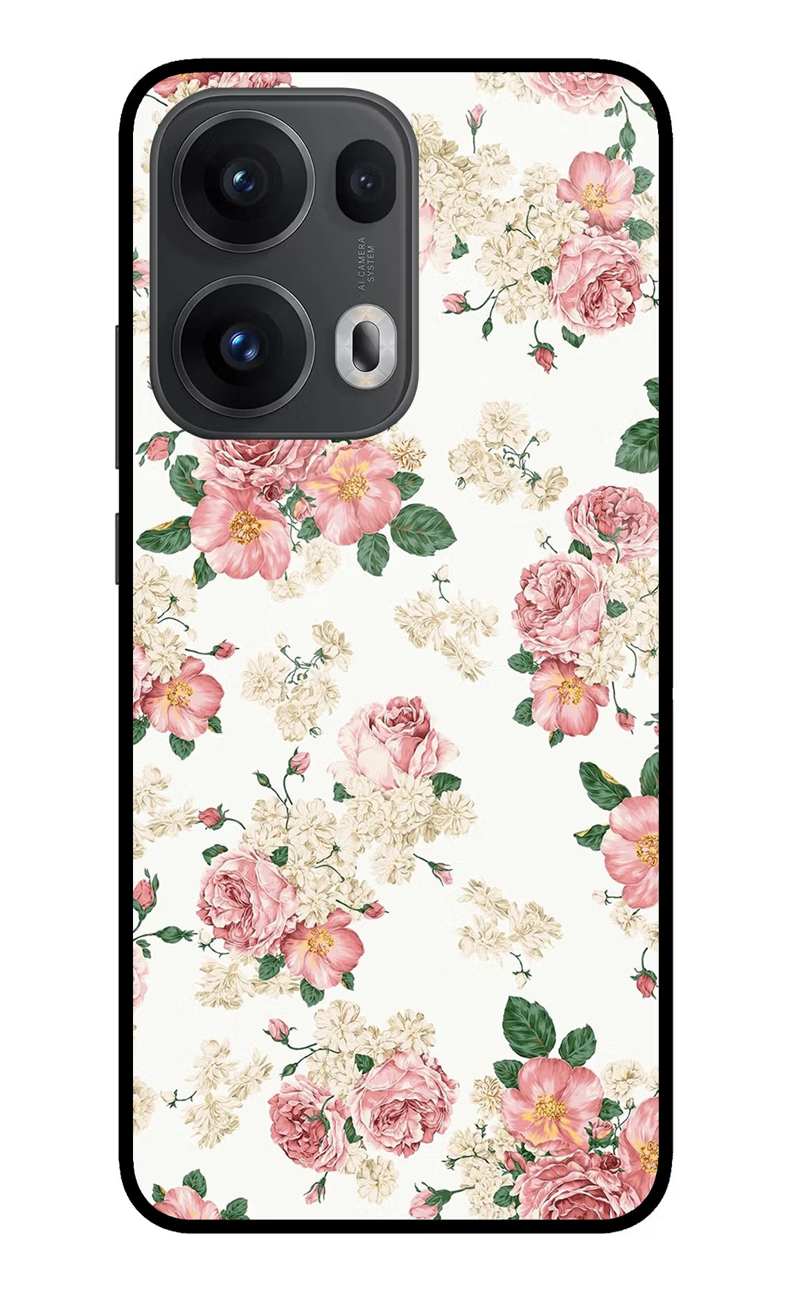 Flowers Oppo Reno13 Pro 5G Glass Case Back Cover by Casekaro